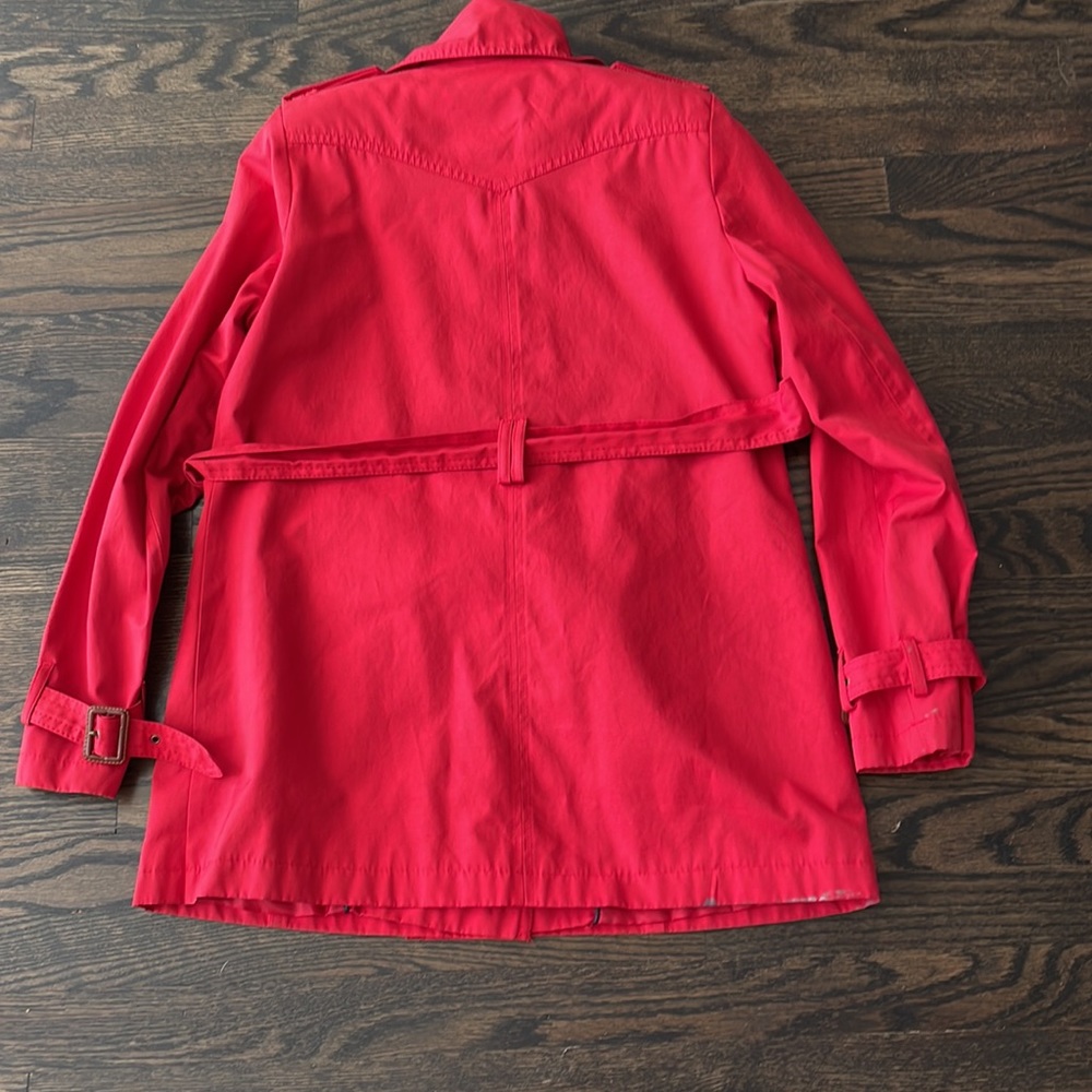 Tommy Hilfiger red trench coat - Picture 2 of 9